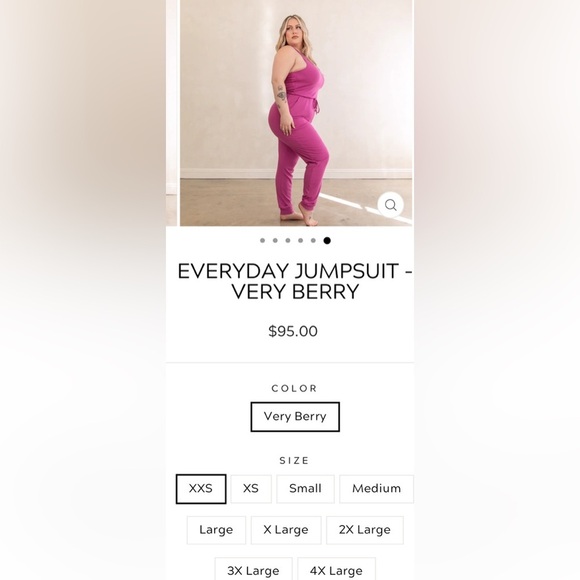 Ashley Snell Everyday Women's Purple Jumpsuit 3X - Picture 4 of 13